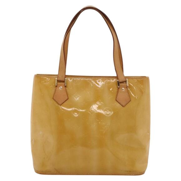 LOUIS VUITTON Monogram Vernis Houston Hand Bag Beige M91004 - Picture 13 of 16